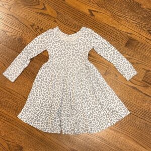 Posh Peanut White and Gray Animal Print Dress